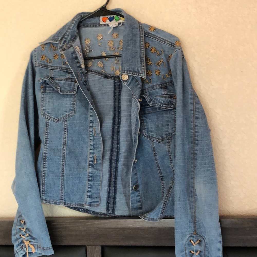 Semi cropped Jean jacket